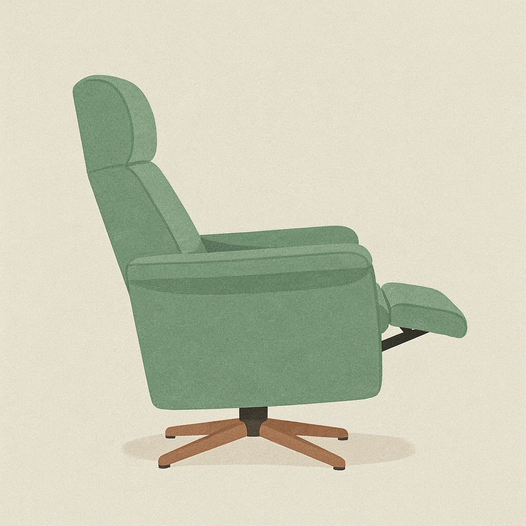 Fauteuil d’allaitement inclinable Softy vert sauge